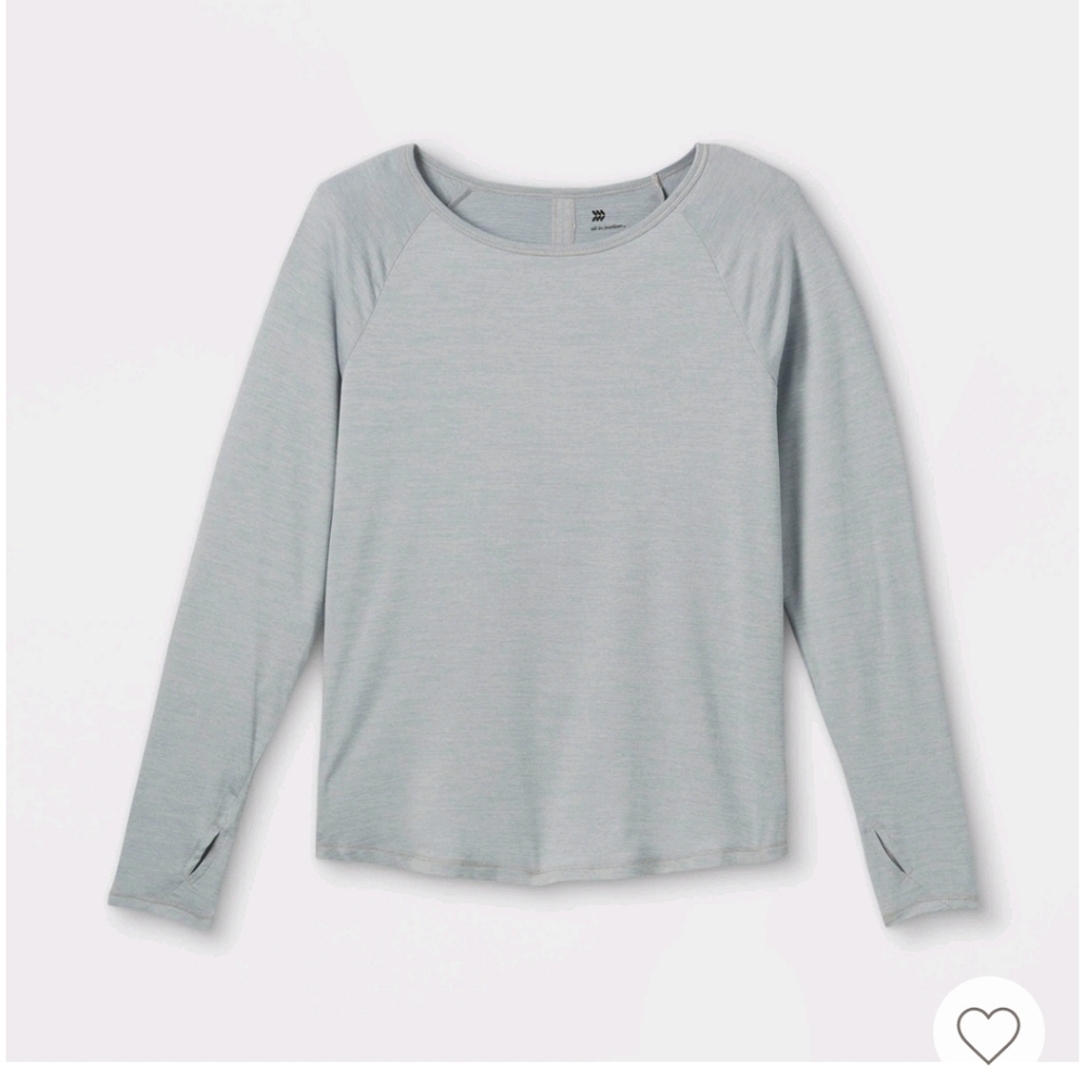 All in Motion Heather gray moisture wicking athletic shirt